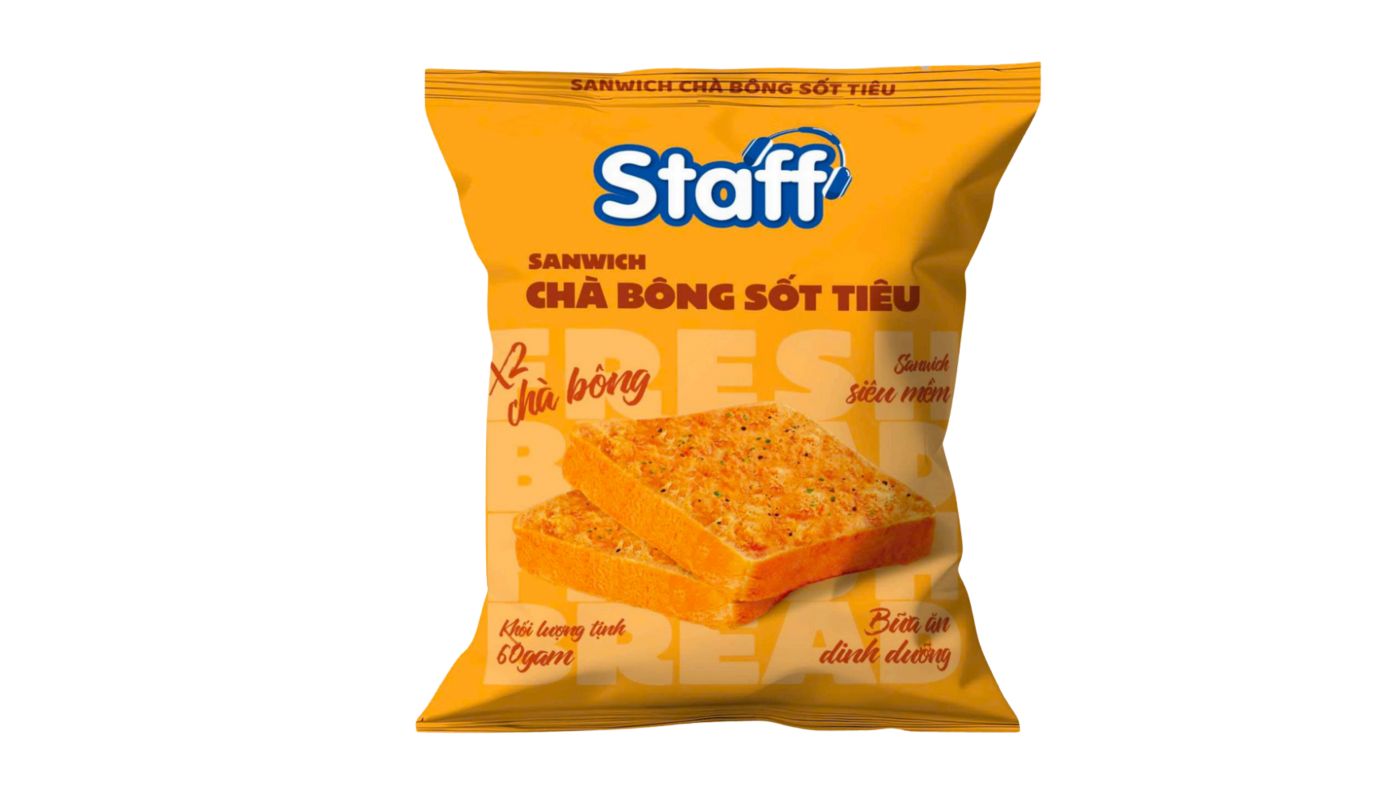 Staff Sandwich Chà Bông Sốt Tiêu 60g