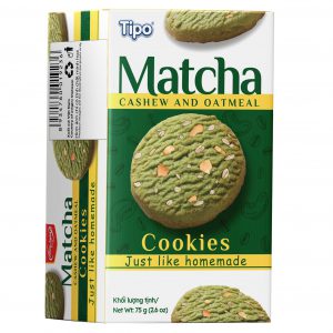 Tipo Bánh Cookies Trà Xanh Hạt Điều Yến Mạch 75g