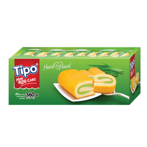 Tipo Bánh Bông Lan Cuộn Kem Hương Cốm 360g